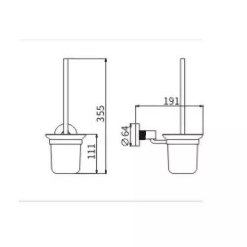 Ёршик подвесной Ceramalux ANTICA 61213-1, изображение 2