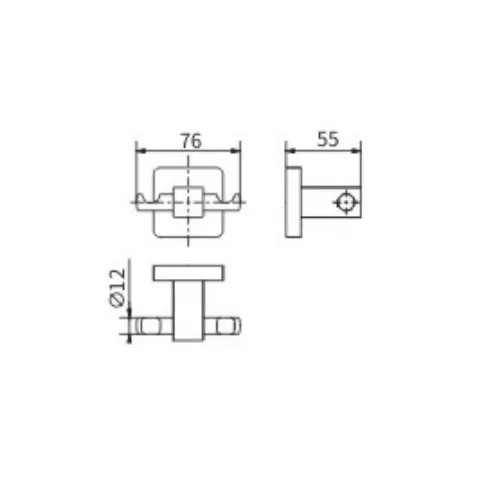 Крючок двойной Ceramalux QUADRO 61901, изображение 2