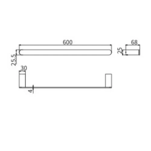 Полотенцедержатель Ceramalux FLORENZIA 63108, изображение 2