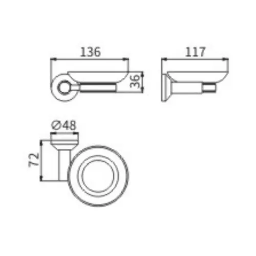 Мыльница стекло Ceramalux FLEUR 78304, изображение 2
