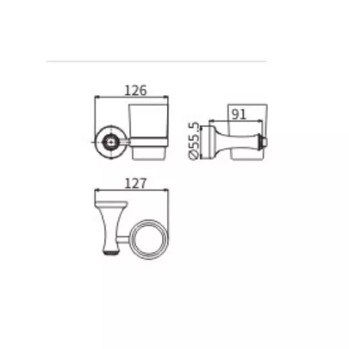 Стакан стекло Ceramalux VALENCIA 88502G, изображение 2