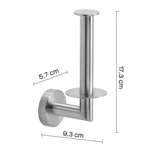 Gedy G-Project  бумагодержатель вертикальный   зачищенный хром, изображение 2