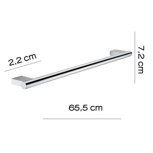 Gedy G-Canarie  полотенцедержатель  длина 65 см   хром, изображение 2
