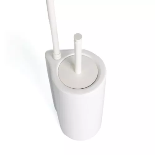 Stil Haus Hashi  cтойка: бумагодержатель + ерш керамический   белый матовый - белая керамика, изображение 3
