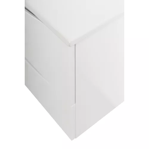 Тумба подвесная BelBagno MARINO Bianco Lucido, раковина чёрная/белая, Выбрать цвет: Белый глянец, Выбрать размер: 50, Внешний вид: с белой раковиной, изображение 8