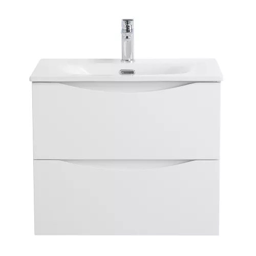 Тумба с раковиной подвесная BelBagno MARINO-CER-N Bianco Opaco, Выбрать цвет: Белый матовый, Выбрать размер: 60, Внешний вид: с белой раковиной