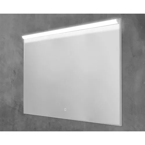 Зеркало BelBagno в алюминиевой раме с подсветкой с сенсорным выключателем UNO, Выбрать размер: 100, изображение 2