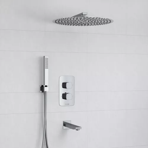 Встраиваемый комплект для ванны WasserKRAFT A178644 Thermo с верхней насадкой, лейкой и изливом, изображение 2