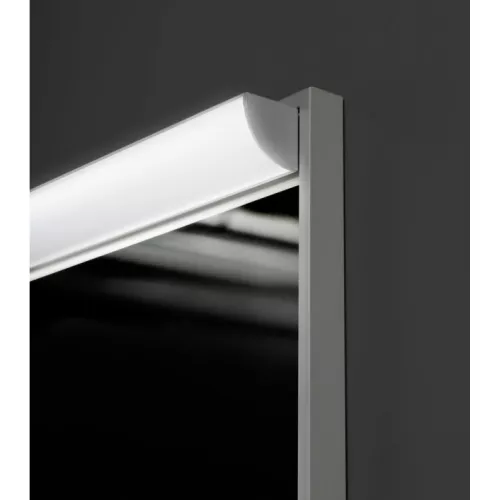 Зеркало BelBagno в алюминиевой раме с подсветкой с сенсорным выключателем UNO, Выбрать размер: 100, изображение 3