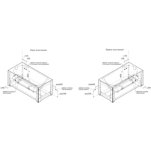 Ванна акриловая  Radomir Николь 180х80 с фронт.панелью, изображение 13