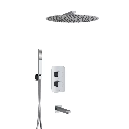 Встраиваемый комплект для ванны WasserKRAFT A178644 Thermo с верхней насадкой, лейкой и изливом, изображение 3