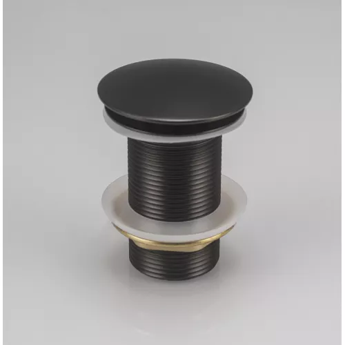 Донный клапан ACWEN для раковины клик-клак без перелива хром, изображение 2