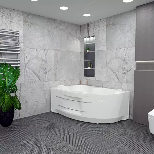 Ванна акриловая Radomir Ирма L/R, Выбрать размер: 160x105, Ориентация: левая, изображение 10