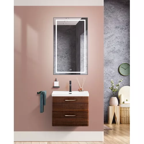 Тумба с раковиной подвесная BelBagno DUE Noce, Выбрать цвет: Орех, Выбрать размер: 50, изображение 11