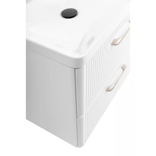 Тумба с раковиной подвесная BelBagno DUE Bianco Lucido, Выбрать цвет: Белый глянец, Выбрать размер: 50, изображение 6