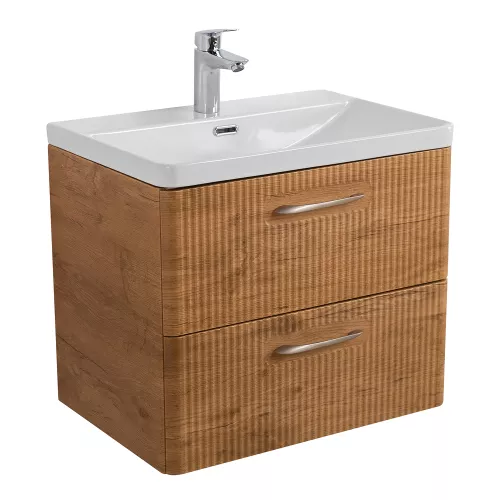 Тумба с раковиной подвесная BelBagno DUE Rovere Nature, Выбрать цвет: Дуб Натуральный, Выбрать размер: 50, изображение 2