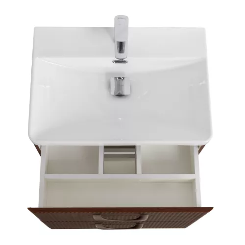 Тумба с раковиной подвесная BelBagno DUE Noce, Выбрать цвет: Орех, Выбрать размер: 50, изображение 4