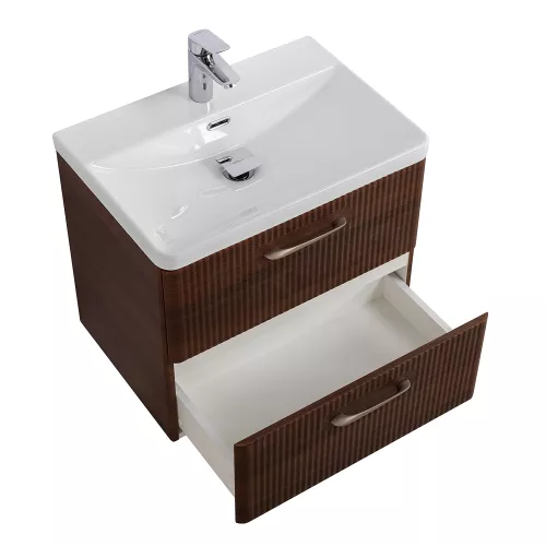 Тумба с раковиной подвесная BelBagno DUE Noce, Выбрать цвет: Орех, Выбрать размер: 50, изображение 3