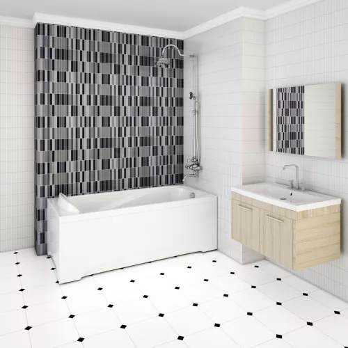 Ванна акриловая  Radomir Роза 169х77 см, правая, с фронт.панелью, изображение 5