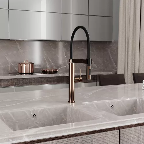 WasserKRAFT A8897 Смеситель для кухни сенсорный, Выбрать цвет: Розовое золото, изображение 3