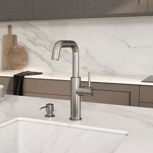 WasserKRAFT A8527 Смеситель для кухни с подключением к фильтру, Выбрать цвет: Никель, изображение 3