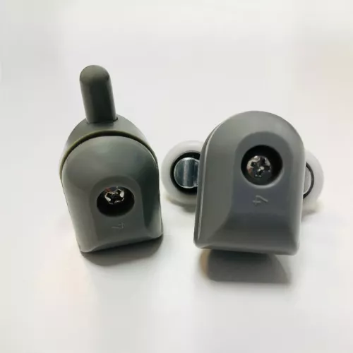 Ролики Acwen для душевой кабины (комплект 2 шт) одинарный + двойной, серые, изображение 3