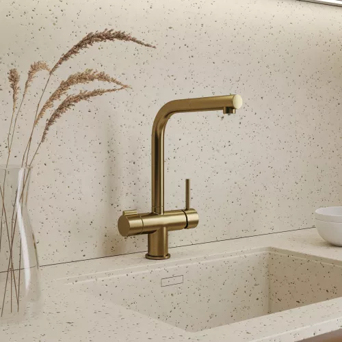 WasserKRAFT A8987 Смеситель для кухни под фильтр, Выбрать цвет: Золото матовое, изображение 3