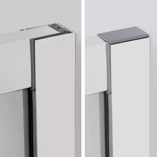 Душевой уголок полукруглый WasserKRAFT Main, Цвет стекла: прозрачное, Цвет профиля: Хром, Выбрать размер: 90х90, изображение 6