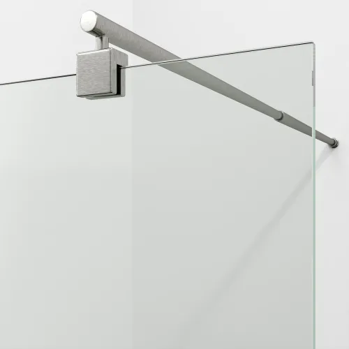 Душевая перегородка WasserKRAFT Rur 30W BN прозрачное/никель, Цвет стекла: прозрачное, Цвет профиля: Серый, Цвет профиля (вариация): Никель, Выбрать размер: 120, изображение 3