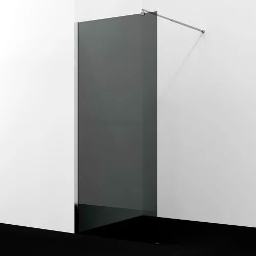 Душевая перегородка WasserKRAFT Rur 30W -TG тонирован/хром, Цвет стекла: тонированное, Цвет профиля: Хром, Цвет профиля (вариация): Серебро, Выбрать размер: 120, изображение 2