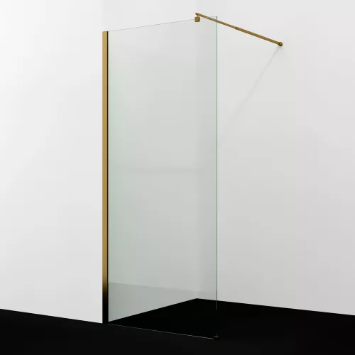 Душевая перегородка WasserKRAFT Rur 30W BG прозрачное/матовое золото, Цвет стекла: прозрачное, Цвет профиля: Золото, Цвет профиля (вариация): Матовое золото, Выбрать размер: 120, изображение 2