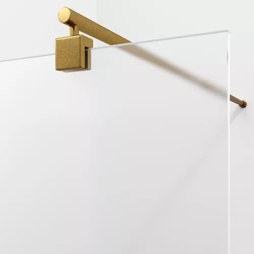 Душевая перегородка WasserKRAFT Rur 30W BG-MG матовое/матовое золото, Цвет стекла: матовое, Цвет профиля: Золото, Цвет профиля (вариация): Матовое золото, Выбрать размер: 110, изображение 4