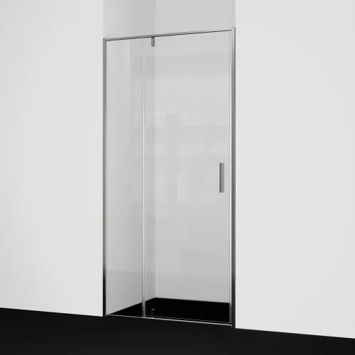 Душевая дверь WasserKRAFT Spree 14P, Цвет стекла: прозрачное, Цвет профиля (вариация): Никель, Выбрать размер: 90, изображение 3