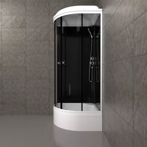 Душевая кабина  Triton "ТОП" 90х90 В средний поддон, Цвет стекла: прозрачное, Цвет профиля: Белый, Тип поддона: Средний, изображение 5