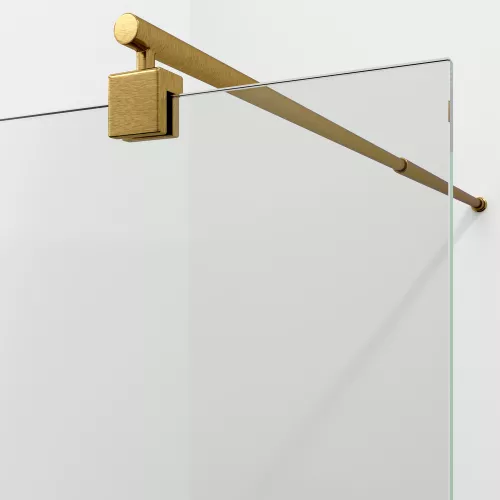 Душевая перегородка WasserKRAFT Rur 30W BG прозрачное/матовое золото, Цвет стекла: прозрачное, Цвет профиля: Золото, Цвет профиля (вариация): Матовое золото, Выбрать размер: 120, изображение 3