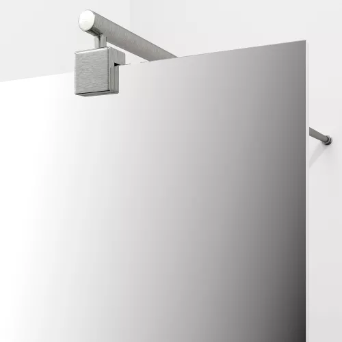 Душевая перегородка WasserKRAFT Rur 30W  BN-MR зеркальное/никель, Цвет стекла: зеркальное, Цвет профиля: Серый, Цвет профиля (вариация): Никель, Выбрать размер: 110, изображение 3