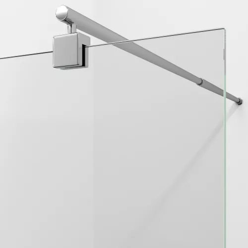 Душевая перегородка WasserKRAFT Rur 30W прозрачное/хром, Цвет стекла: прозрачное, Цвет профиля: Хром, Цвет профиля (вариация): Серебро, Выбрать размер: 110, изображение 3