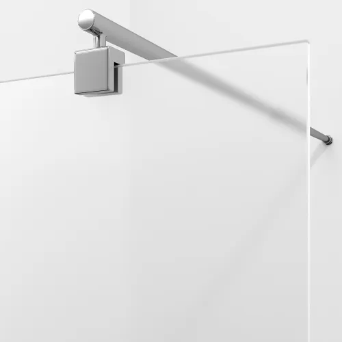 Душевая перегородка WasserKRAFT Rur 30W -MG матовое/хром, Цвет стекла: матовое, Цвет профиля: Хром, Цвет профиля (вариация): Серебро, Выбрать размер: 100, изображение 3