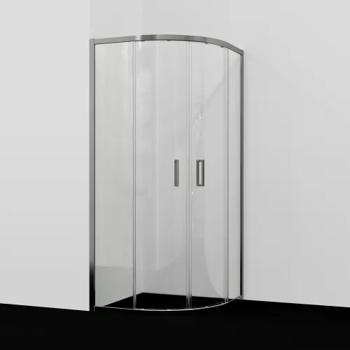 Душевой уголок WasserKRAFT Tauber 64S прозрачное/никель, Цвет стекла: прозрачное, Цвет профиля (вариация): Никель, Выбрать размер: 90х90