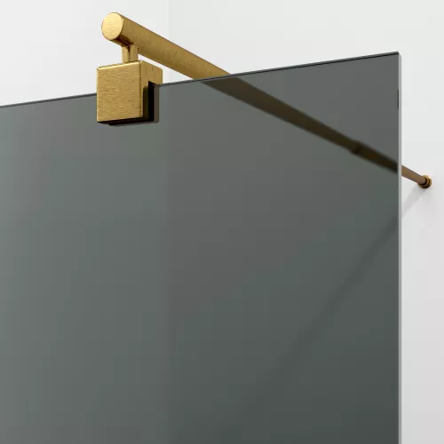 Душевая перегородка WasserKRAFT Rur 30W BG-TG тонирован/мат. золото, Цвет стекла: тонированное, Цвет профиля: Золото, Цвет профиля (вариация): Матовое золото, Выбрать размер: 110, изображение 3