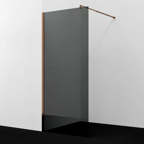 Душевая перегородка WasserKRAFT Rur 30W RG-TG тонирован/розов.золото, Цвет стекла: тонированное, Цвет профиля: Розовое золото, Цвет профиля (вариация): Розовое золото, Выбрать размер: 90