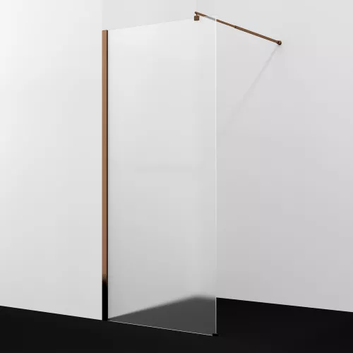 Душевая перегородка WasserKRAFT Rur 30W RG-MG матовое/розовое золото, Цвет стекла: матовое, Цвет профиля: Розовое золото, Цвет профиля (вариация): Розовое золото, Выбрать размер: 90