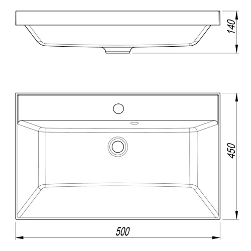 Тумба напольная "БАТЛЕР" (1 ящ.) с раковиной ASTI 50 Люкс антискрейтч серый PLUS, Выбрать цвет: Серый, Выбрать размер: 50, Внешний вид: с белой раковиной, изображение 7