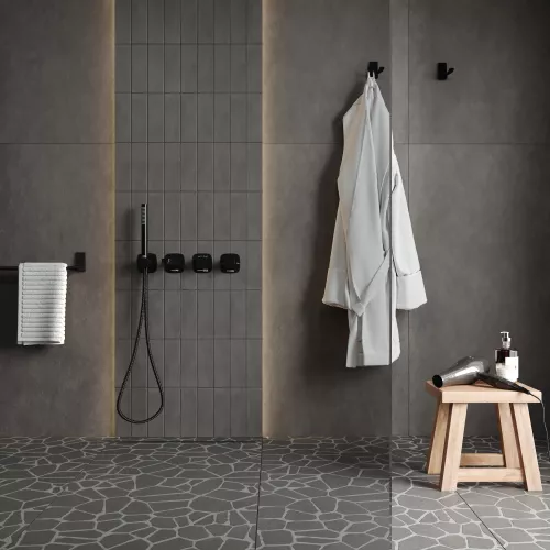 Душевая перегородка WasserKRAFT Rur 30W GR прозрачное/графит, Цвет стекла: прозрачное, Цвет профиля: Серый, Цвет профиля (вариация): Графит, Выбрать размер: 110, изображение 4