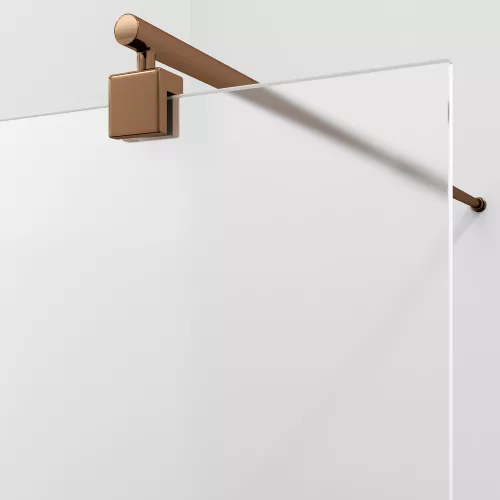 Душевая перегородка WasserKRAFT Rur 30W RG-MG матовое/розовое золото, Цвет стекла: матовое, Цвет профиля: Розовое золото, Цвет профиля (вариация): Розовое золото, Выбрать размер: 90, изображение 2