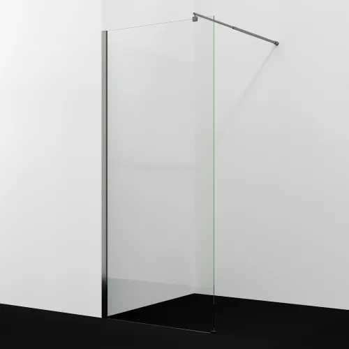 Душевая перегородка WasserKRAFT Rur 30W GR прозрачное/графит, Цвет стекла: прозрачное, Цвет профиля: Серый, Цвет профиля (вариация): Графит, Выбрать размер: 110, изображение 2