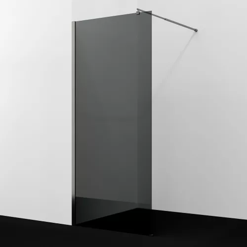 Душевая перегородка WasserKRAFT Rur 30W GR-TG тонирован/графит, Цвет стекла: тонированное, Цвет профиля: Серый, Цвет профиля (вариация): Графит, Выбрать размер: 90, изображение 2