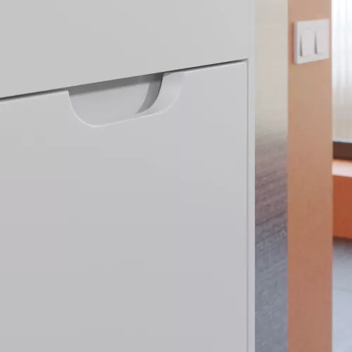 Тумба подвесная Uperwood Modul  белая матовая, Выбрать цвет: Белый матовый, Выбрать размер: 50, изображение 6