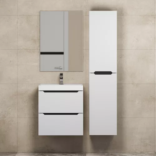 Тумба подвесная Uperwood Tanos белая/графит, Выбрать цвет: Белый/графит, Выбрать размер: 50, изображение 6