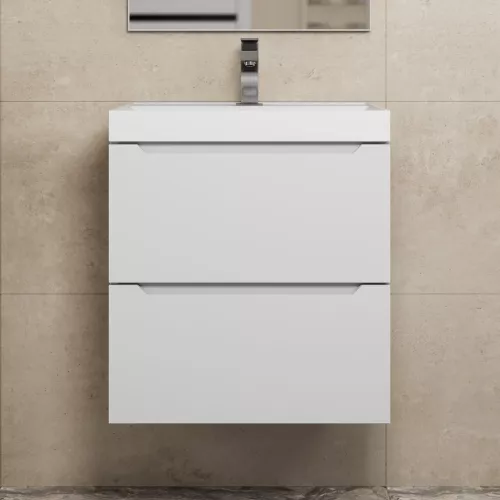 Тумба подвесная Uperwood Tanos белая матовая, Выбрать цвет: Белый матовый, Выбрать размер: 50, изображение 2